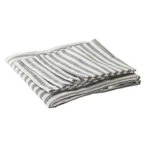 Tablecloth and napkins DKD Home Decor 150 x 150 x 0,5 cm Grey White...