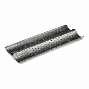 Baguette Mould Kinvara Dark grey Metal Carbon steel 16 x 2,5 x 38 c...