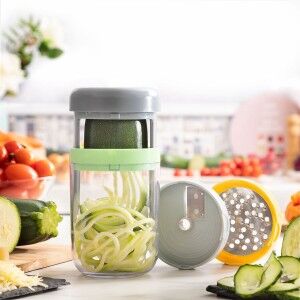 Vegetable Spiral Cutter and Grater with Recipes Vigizer InnovaGoods...