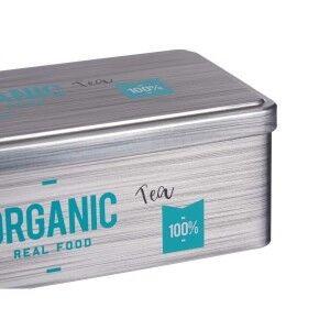Box for Infusions Kinvara Organic Tea Grey Tin 11 x 7,1 x 18 cm (24 Units)