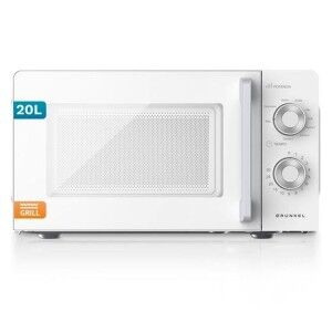 Microwave with Grill Grunkel White 700 W 20 L