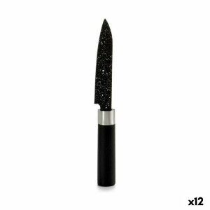Schälmesser Kinvara Schwarz Edelstahl Kunststoff 2,5 x 20,5 x 1,7 cm 20,5 x 1,7 x 2,5 cm Marmor (12 Stück)