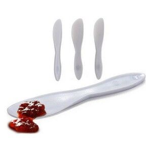 Knife Set Kinvara White Plastic 18 x 10 x 1 cm 18 x 3,5 x 1 cm 3 Pieces (12 Units)