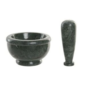 Mortar and pestle Home ESPRIT Marble 12,5 x 12,5 x 7,5 cm