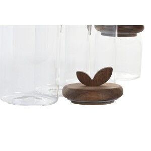 4 Tubs Home ESPRIT Transparent Natural 1,3 L 4 Pieces