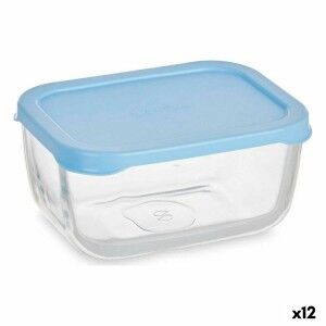 Lunch box Pasabahce Snow Blue Transparent Glass Polyethylene 420 ml...