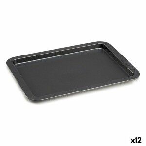Baking tray Kinvara Grey Metal 48 x 3 x 33,5 cm (12 Units) |  Decor...