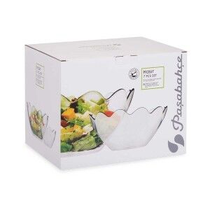 Set of bowls Pasabahce Hasir Transparent Glass 31 x 25,5 x 24,5 cm (2 Units)
