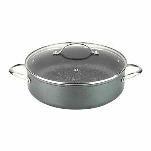 Casserole with lid Fagor Grey Ø 28 cm Toughened aluminium