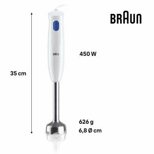 Cup Blender Braun MQ10.001MWH White 450 W |  Blenders   | Chef Up