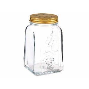 Jar Pasabahce Homemade Transparent Golden 1 L (12 Units) |  Lunch b...