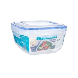 Hermetic Lunch Box Leknes Transparent polypropylene Squared 1,5 L (...