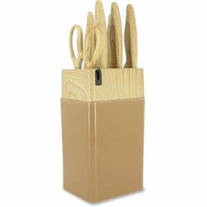 Knife Set Menastyl Brown polypropylene 6 Pieces (6 Units)