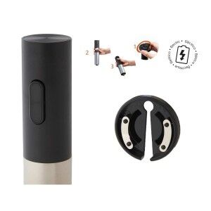 Electric Corkscrew for Wine Bottles Kinvara Steel Plastic 4,6 x 22,8 x 4,6 cm (12 Units)