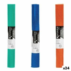 Non-slip Mat Kinvara Blue Rubber Plastic 45 x 100 cm 45 x 0,01 x 100 cm 5 x 45 x 5 cm (24 Units)