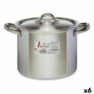 Casserole with Lid Kinvara Silver Aluminium 29 x 18 x 22 cm Ø 20 cm (6 Units)