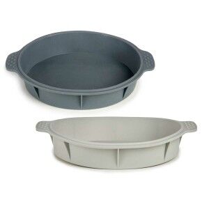 Baking Mould Kinvara Light grey Dark grey Silicone 30 x 4,5 x 26 cm...