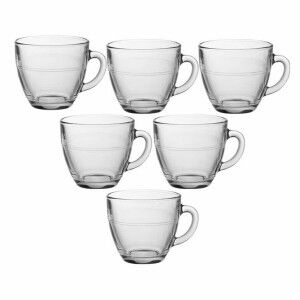 Ensemble de tasses à café Duralex Gigogne 220 ml 22 cl 6 Pièces (6 Unités)