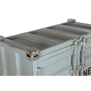 Bottle rack Home ESPRIT Turquoise Metal MDF Wood 76,5 x 39,5 x 157,...