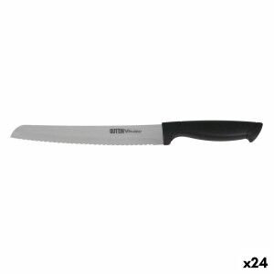 Bread Knife Quttin Black Black Silver 24 Units 20 cm |  Knives and ...