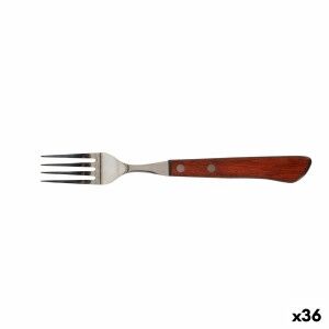 Fork Quttin Packwood 9,5 cm Brown Silver (36 Units) |  Knives and c...
