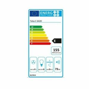 Hotte standard Teka C6420S CLASSIC 60 cm 375 m3/h 73 dB 316W Acier