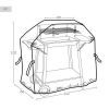Protective Cover for Barbecue Aktive Black 4 Units 142 x 120 x 60 cm