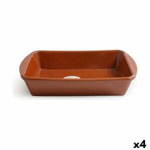 Serving Platter Azofra Baked clay Rectangular 29 x 20 x 6 cm (4 Uni...