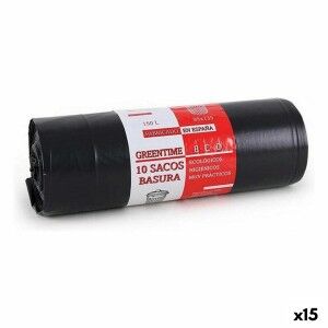 Rubbish Bags Eco Green Time 37473 150 L (15 Units) |  Other accesso...