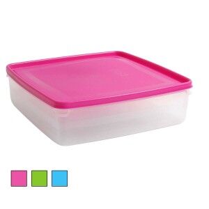 Lunch box Squared 24 x 24 x 7 cm (12 Units) |  Lunch boxes, food co...