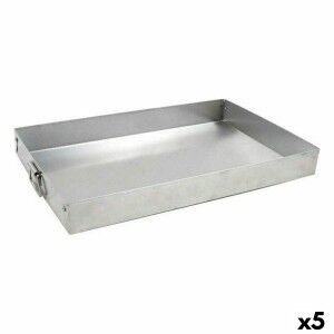 Rectangular Mould VR Silver Aluminium 30 x 19 x 3,5 cm (5 Units) | ...
