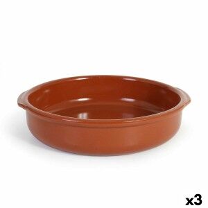 Saucepan Azofra Baked clay 33 x 31,5 x 7,5 cm (3 Units) |  Pans and...