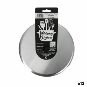 Frying Pan Lid VR Silver Ø 27 cm Aluminium (12 Units) |  Pans and c...