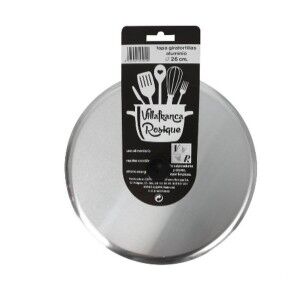 Frying Pan Lid VR Silver Ø 27 cm Aluminium (12 Units) |  Pans and c...