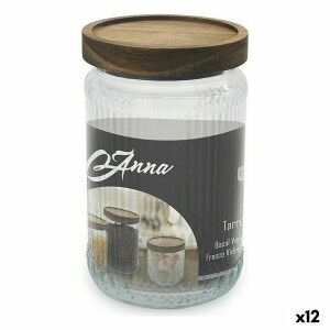 Jar Anna Glass 950 ml 10 x 16 cm (12 Units) |  Lunch boxes, food co...