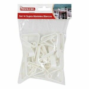Tablecloth Clip Privilege 59443 14 pcs White 4,5 cm (14 Pieces) (24...