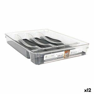 Cutlery Organiser Confortime Non Slip Pet 32,5 x 23 x 4,5 cm (12 Un...