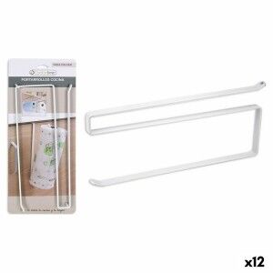 Kitchen Paper holder Confortime White Metal 26 x 10 x 1,3 cm (12 Un...