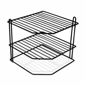 Plate Rack Confortime Black 22 x 22 x 22 cm 22 x 22 x 25 cm Corner ...