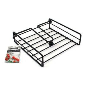 Napkin holder Confortime Black Metal 19 x 19 x 5 cm (12 Units) |  O...