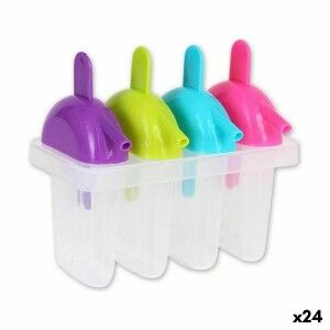 Ice-cream Mould Privilege 4 compartments Multicolour (24 Units) |  ...