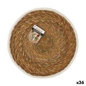 Table Mat Privilege Marine algae Brown Ø 30 cm (36 Units) |  Coaste...