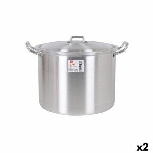 Casserole with Lid Aluminium 36 x 30 x 26 cm (2 Units) |  Pans and ...