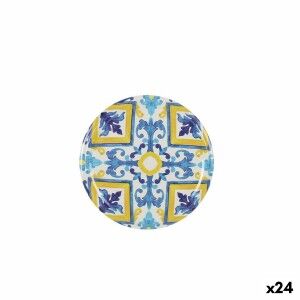 Set of lids Sarkap  Mosaic 6 Pieces 6,6 x 0,8 cm (24 Units) |  Lunc...