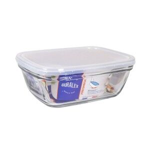 Rectangular Lunchbox with Lid Duralex Freshbox Transparent 1,7 L 21...