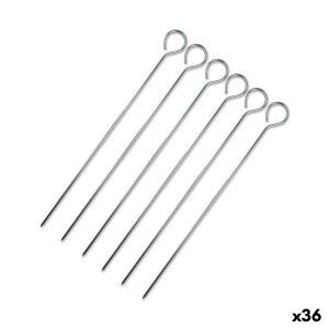 Barbecue Skewer Set Wooow Metal 6 Pieces 20 cm (36 Units) |  Other ...
