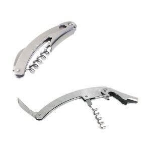 Corkscrew with foil cutter and bottle opener Wooow Stainless steel ...