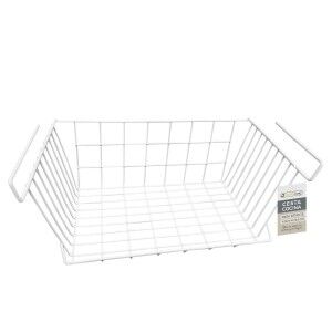 Basket for Kitchen Shelf Confortime White 43 x 24,4 x 18,5 cm (12 U...