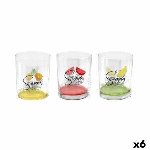 Set of glasses Home Style Summer Fruits 280 ml 3 Pieces (6 Units) |...