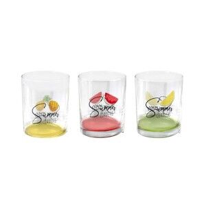 Set of glasses Home Style Summer Fruits 280 ml 3 Pieces (6 Units) |...